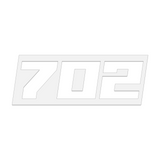 THE (702) FOUNDATION PREMIUM STICKER - WHITE