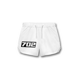 THE (702) FOUNDATION 5" TRAINING SHORT - WHITE/BLACK