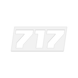 THE (717) FOUNDATION PREMIUM STICKER - WHITE