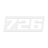 THE (726) FOUNDATION PREMIUM STICKER - WHITE