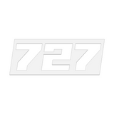 THE (727) FOUNDATION PREMIUM STICKER - WHITE