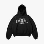 (738) Vintage Varsity Baseball Elite Hoodie in Black/Faded White - Represent Baseball