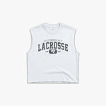 (742) Varsity Lacrosse Raw Gym Cutoff in White/Vintage Black - Represent Lacrosse
