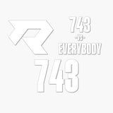 THE (743) VS. EVERYBODY PREMIUM DECAL 3-PACK