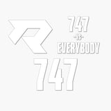 THE (747) VS. EVERYBODY PREMIUM DECAL 3-PACK