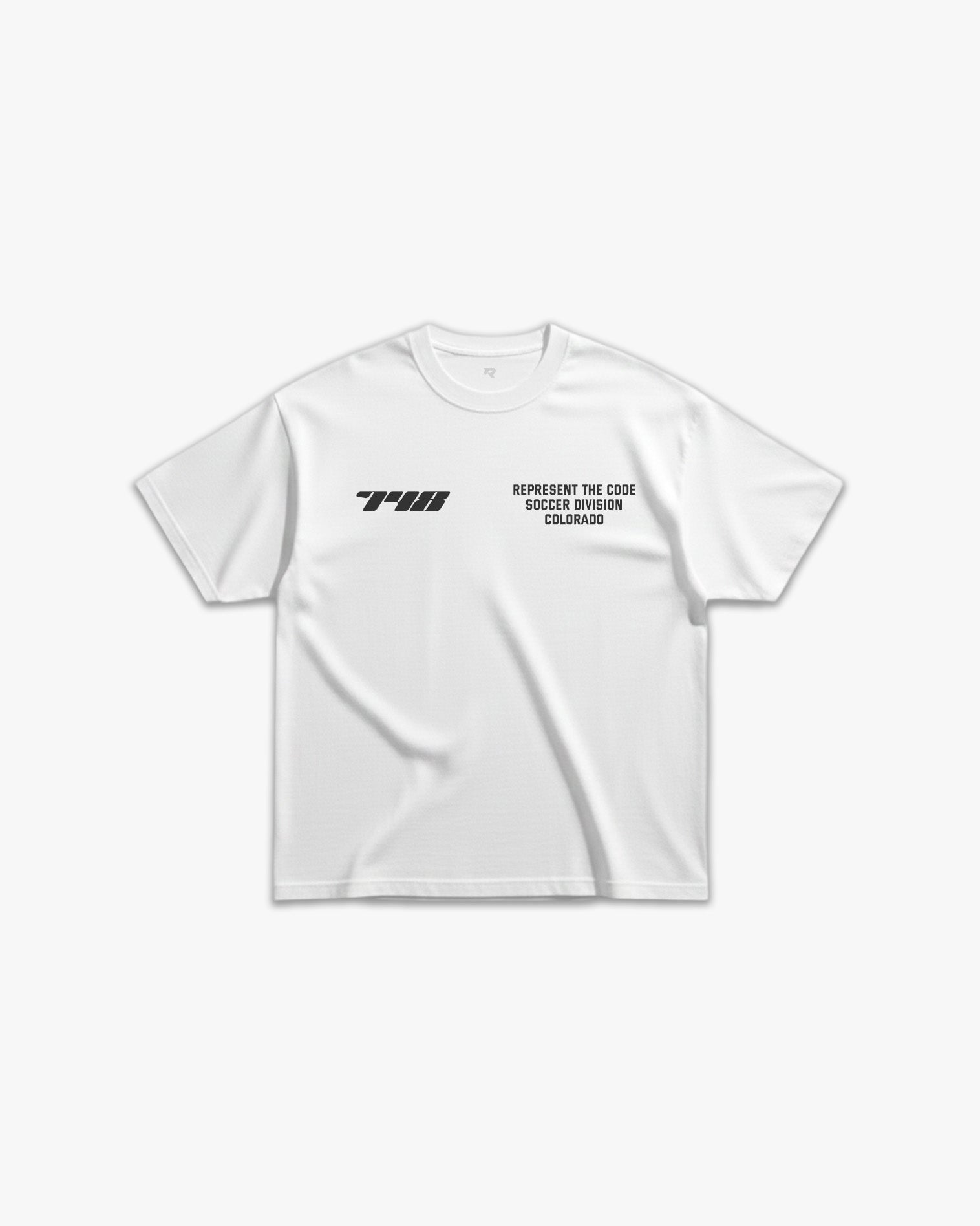 (748) X3M Soccer Elite Tee in White/Black - Represent Soccer