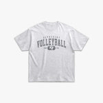 (753) Vintage Varsity Volleyball Elite Tee in Ash/Faded Storm - Represent Volleyball