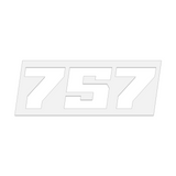 THE (757) FOUNDATION PREMIUM STICKER - WHITE