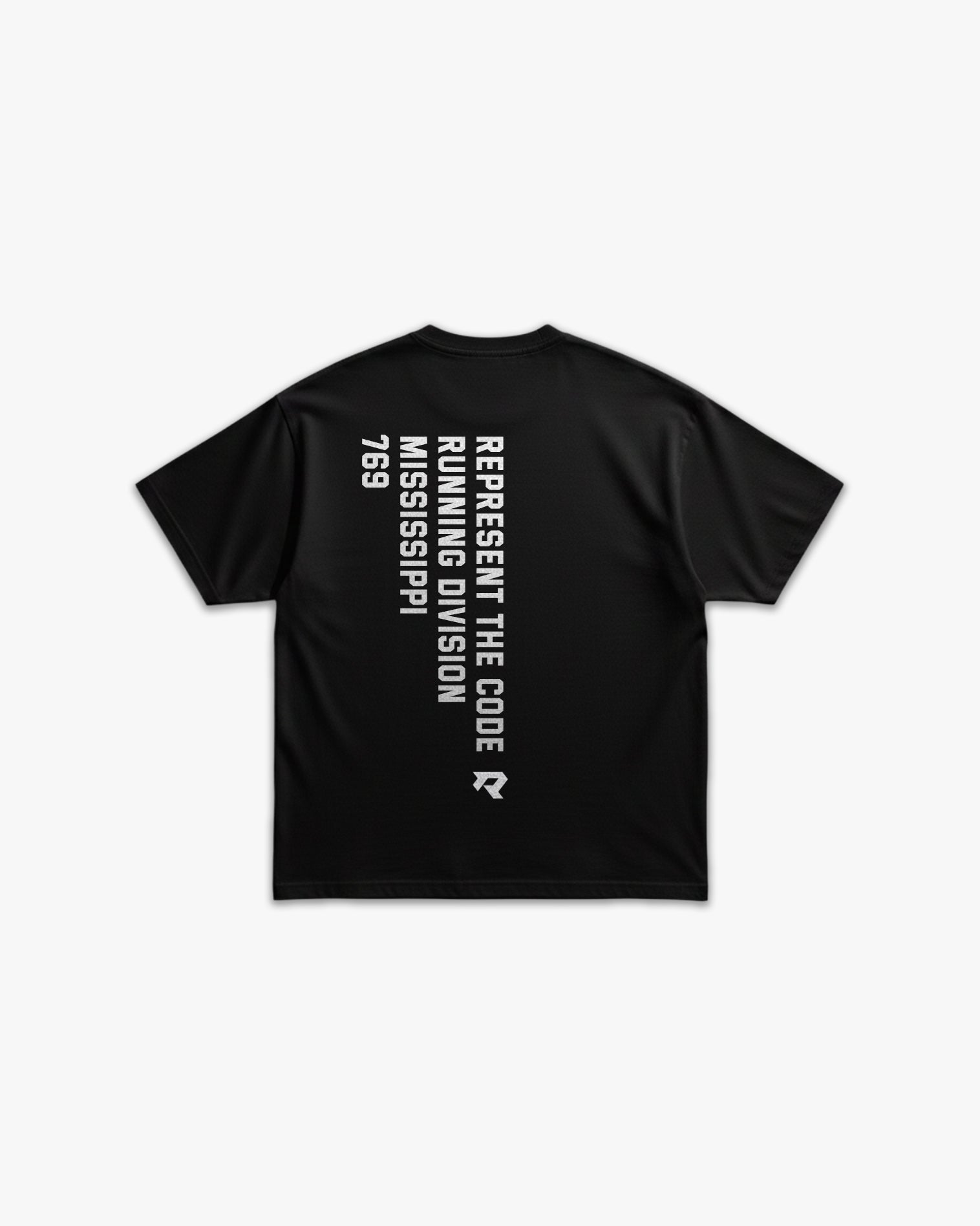 (769) X2 Running Elite Tee in Black/White - Represent Running