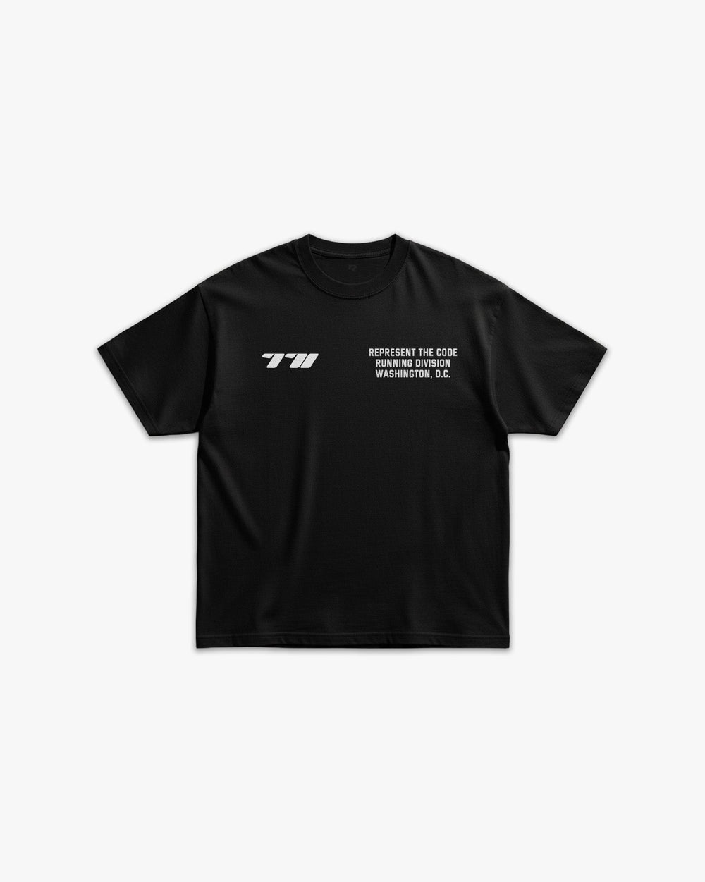 (771) X3M Running Elite Tee in Black/White - Represent Running