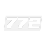 THE (772) FOUNDATION PREMIUM STICKER - WHITE