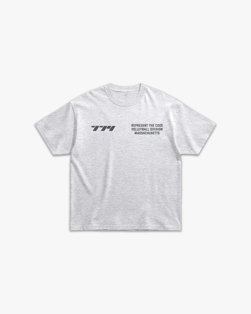 (774) X3M Volleyball Elite Tee in Ash/Storm - Represent Volleyball