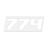 THE (774) FOUNDATION PREMIUM STICKER - WHITE