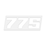 THE (775) FOUNDATION PREMIUM STICKER - WHITE