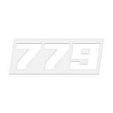 THE (779) FOUNDATION PREMIUM STICKER - WHITE