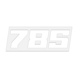 THE (785) FOUNDATION PREMIUM STICKER - WHITE