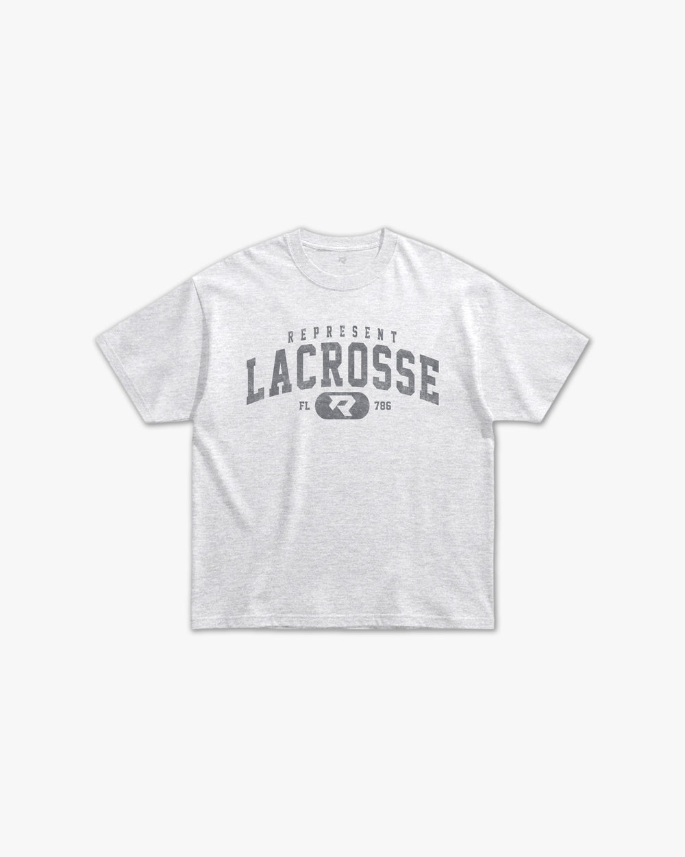(786) Vintage Varsity Lacrosse Elite Tee in Ash/Faded Storm - Represent Lacrosse
