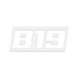 THE (819) FOUNDATION PREMIUM STICKER - WHITE