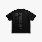 (825) X2 Volleyball Elite Tee in Black/Storm - Represent Volleyball