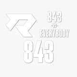 THE (843) VS. EVERYBODY PREMIUM DECAL 3-PACK