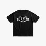 (860) Varsity Running Elite Tee in Black/Vintage White - Represent Running
