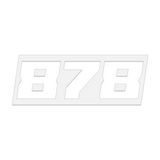 THE (878) FOUNDATION PREMIUM STICKER - WHITE