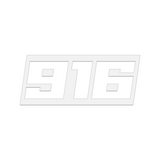 THE (916) FOUNDATION PREMIUM STICKER - WHITE