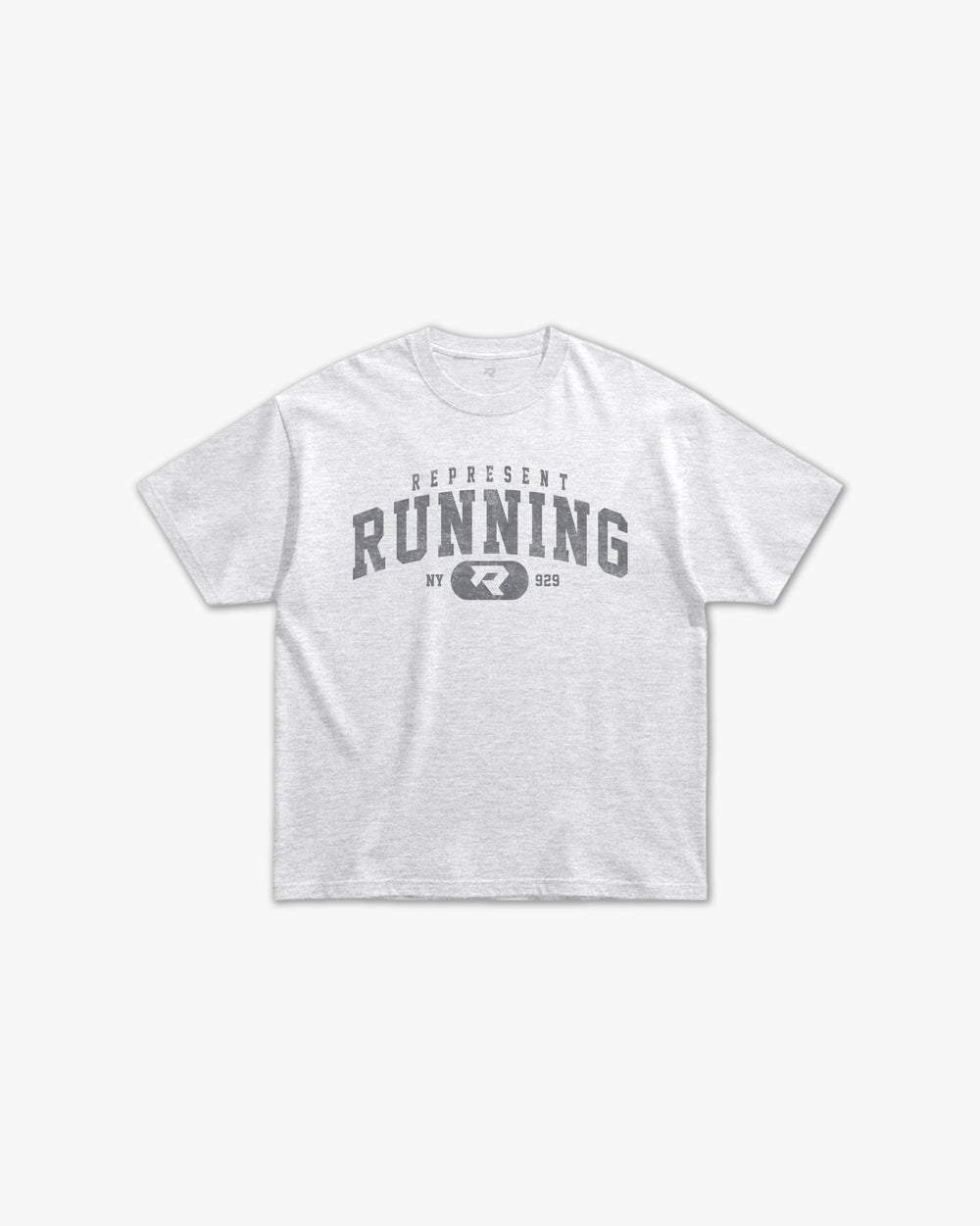 (929) Varsity Running Elite Tee in Ash/Vintage Gray - Represent Running