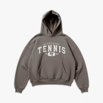 (956) Vintage Varsity Tennis Elite Hoodie in Stone/Faded White - Represent Tennis