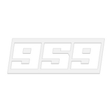 THE (959) FOUNDATION PREMIUM STICKER - WHITE