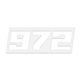 THE (972) FOUNDATION PREMIUM STICKER - WHITE