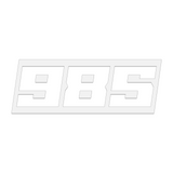 THE (985) FOUNDATION PREMIUM STICKER - WHITE