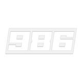 THE (986) FOUNDATION PREMIUM STICKER - WHITE