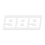 THE (989) FOUNDATION PREMIUM STICKER - WHITE