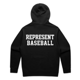 THE (818) VARSITY BASEBALL ELITE HOODIE - BLACK/WHITE