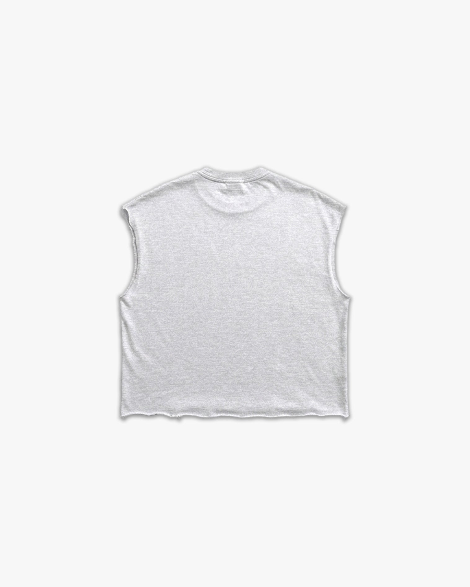 Varsity Raw Gym Cutoff Back in Ash/Vintage Gray - Represent The Code